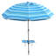 Parasol de plage de 84 po avec table intégrée avec ancre de sable et inclinaison-209374314