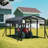Heavy Duty Metal Hardtop Carport for All-Weather Use,Extra Bracing, Outdoor Vehicle Shelter For Cars, Tractors & Equipment-120090124