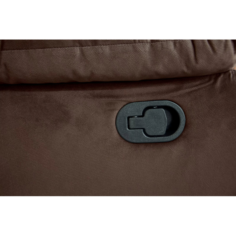 Everrett Upholstered Recliner, Manual - Handle / Lever, Chocolate Velvet