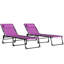 2 chaises longues pliantes pour piscine