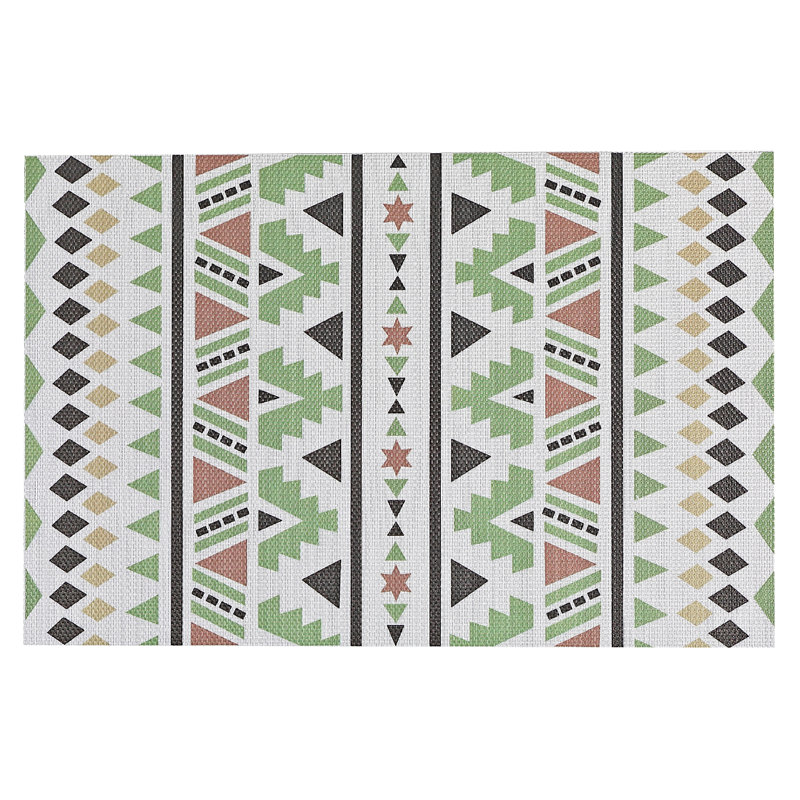 Ensemble de 12 napperons en vinyle, Vert