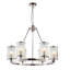 Ravens 6 - Light Waggon Wheel Chandelier