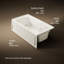 Baignoire tourbillon 60 po x 32 po en alcôve Archer-10978990-89286508