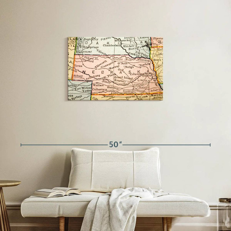 Carte du Albraska, style ancien, Aliaz, H 20 po x l 30 po