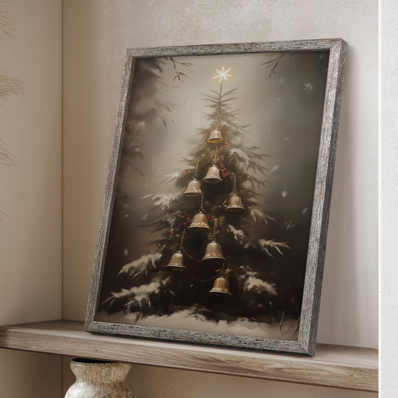 Art des Fêtes de Noël - série 2-CCCCL XXVII, reproduction encadrée - bois massif, H 21 po x l 17 po