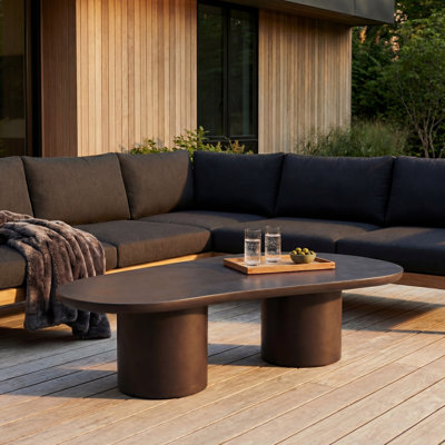 Table basse Vogel brun lave
