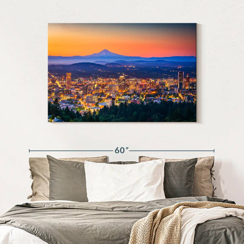 Sireci Tacoma Sunset Skyline, 32" H x 48" W