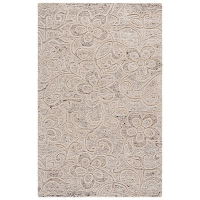 Natura 806 Hand Tufted Wool; Cotton Floral Rug
