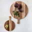 Round Suar Wood Cutting Board with Handle-86649355-86649354