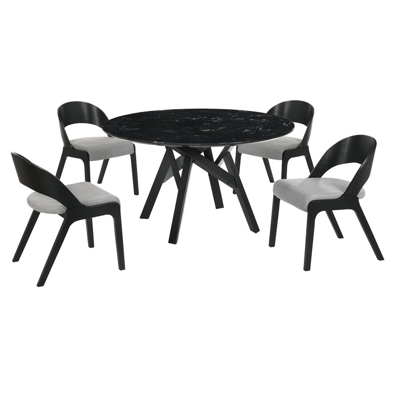 Ensemble repas pour 4 personnes Balkar, Noir, Noir, Noir