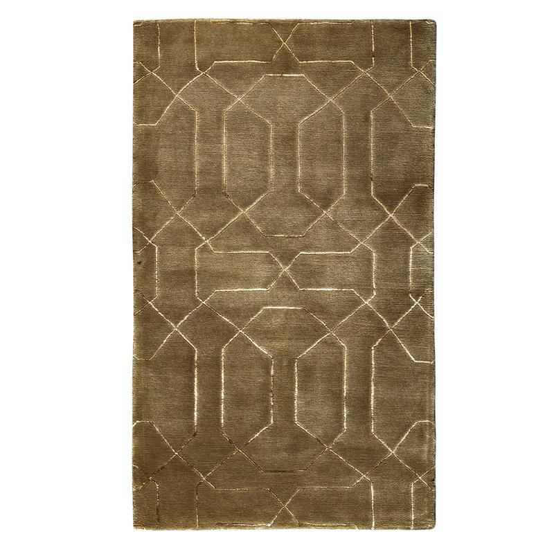 Tapis rectangulaire noué à la main