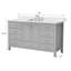 Meuble-lavabo autoportant 60 po avec comptoir simple en bois massif 60 po gris-1860234748-1860234744