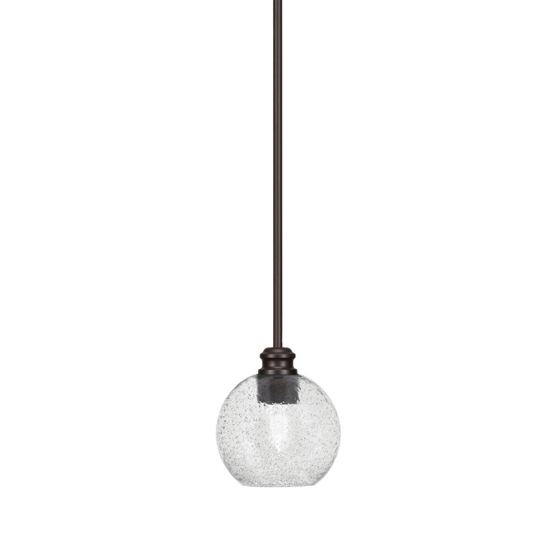Align Cord Mini Pendant Shown With 5.75" Glass, Espresso, Smoke