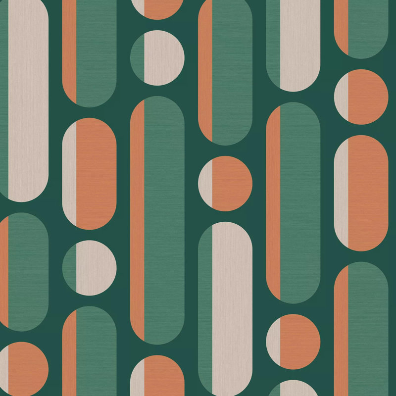 Envy Morse Geometric Wallpaper, Green