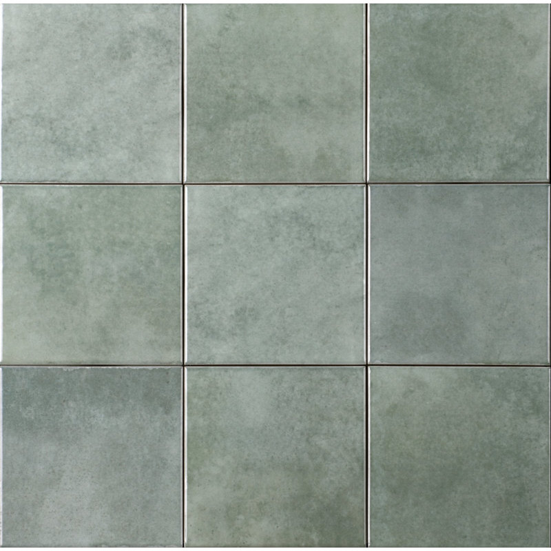 Shallow Turquoise Glossy 6x6 Porcelain Tile