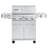 Monument Grills 24367 4-Burner Stainless Steel Propane Gas Grill with Dual Side Burners & Infrared Sear Station, 72,000 BTU, LED Knobs – Perfect for Family BBQs-106908348