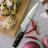 Hecef 14-Piece Kitchen Knife Block Set, X30Cr13 High Carbon Stainless Steel Blades with Ventilated Wood Block-110500024
