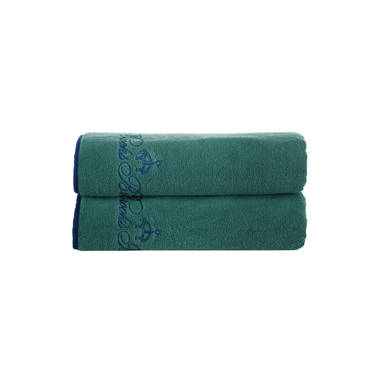 Lacoste Heritage Supima Cotton 6-Piece Towel Set, 2 Bath Towels, 2 Hand  Towels, 2 Washcloths, Navy