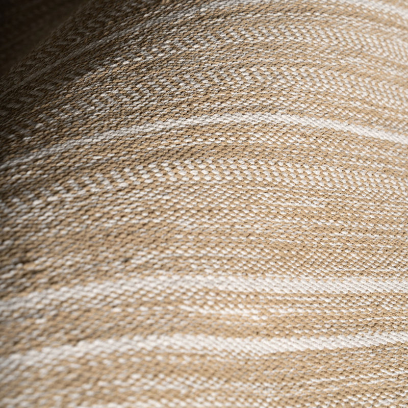Skipper Stripe Khaki Handwoven Indoor/Outdoor Rug, Runner 2'6" x 8'