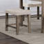 Ensemble de salle à manger 5 pièces Transitional Table et 4 tabourets, siège à coussin beige