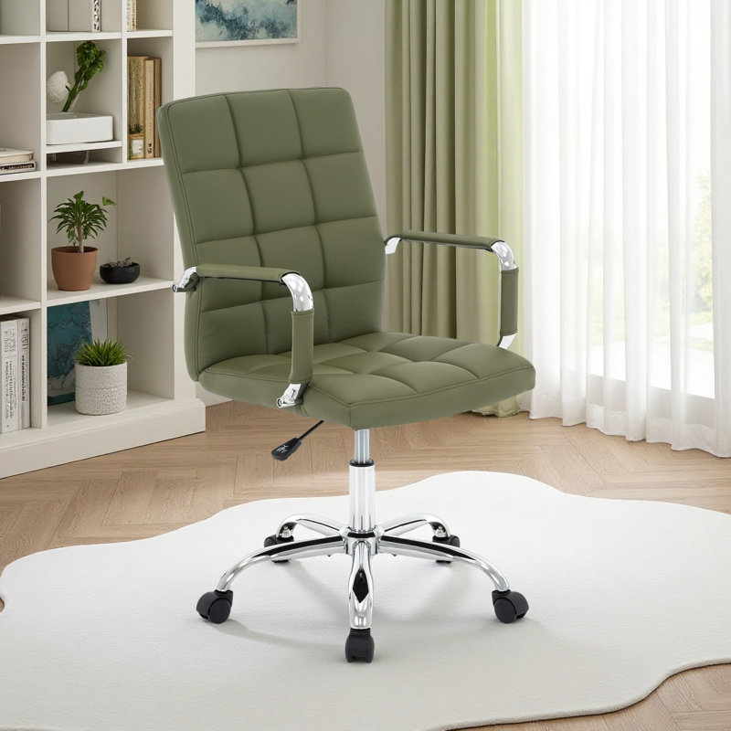 Chaise de bureau ergonomique Aime, Vert