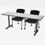Table de formation à base en T 84 x 24 po Inbox Zero Kobe - 2 chaises Knight-721353594-721353569