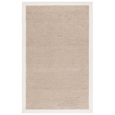 Metro Hand Tufted Wool; Cotton Solid Color Indoor Rug