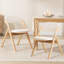 Chaise rembourrée empilable rembourrée et rembourrée-115543217