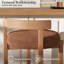 Tabourets de bar Mid-Century - Tabourets élégants à hauteur de comptoir à dossier bas avec structure en bois et sièges rembourrés pour plus de confort dans votre cuisine-533322373