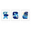 Indigo Ensemble Set Of 3 Print by Andrea Stokes-1567521394-1567521398
