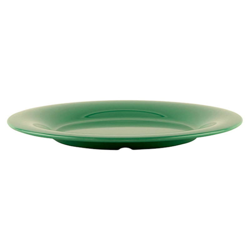  Assiette plate en mélamine 10,5 po, ensemble de 4, Vert