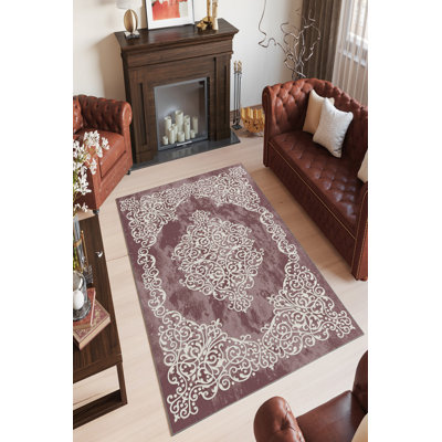 Antibacterial Hall Carpet, Purple, 31.5 x 59.1 inches | 100% Polyester, 650 g/m², 0.2 inch Pile Height | Eco-Friendly, Non-Slip PVC Dot Underside, Machine Washable | Perfect for Home Decor & Comfortable Living Spaces