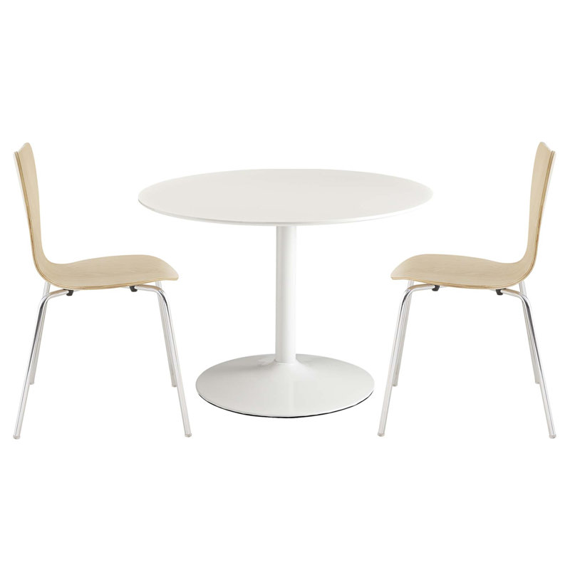 Revolve 3 Piece Dining Set, Natural