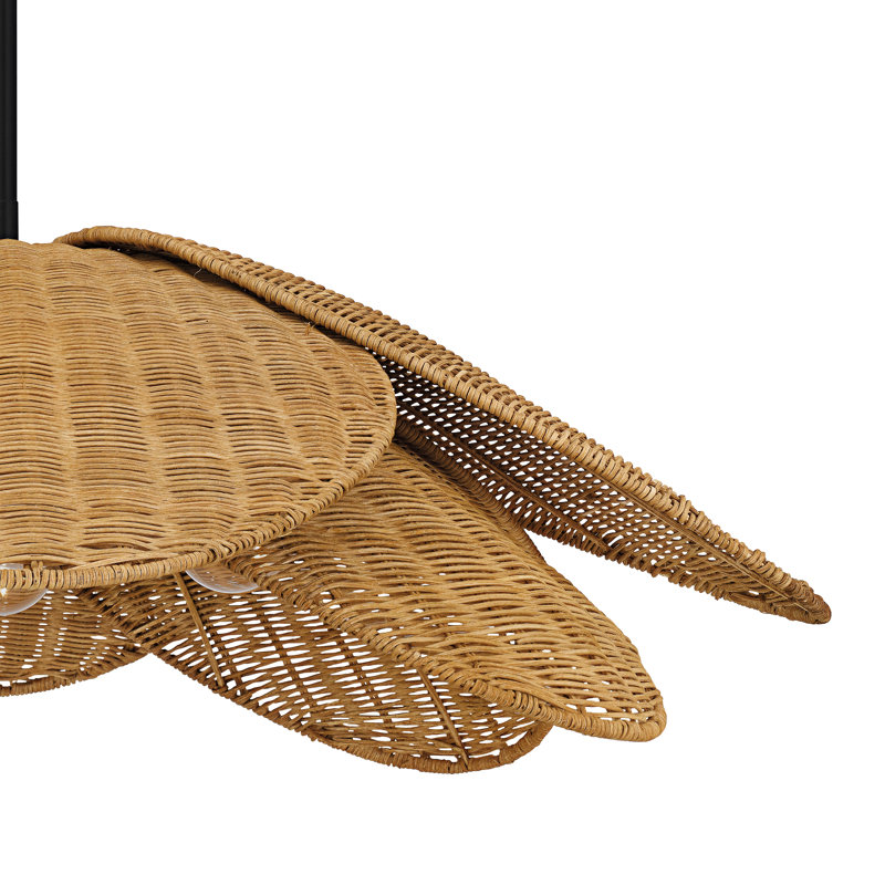 Corisha 4-Light  Pendant, 10.5" H x 30" W x 30" D, 4