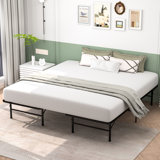 Saleste 14'' Folding Bed, Size Adjustable, Twin & Full/Queen & King, 2-in-1, Easy Assembly and Storage