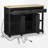 Kitchen Island with Extendable Dining Table-944804985
