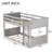 Twin Over Twin Floor Bunk Bed With Panelled Headboard And Footboard, Solid Rubber Wood Foundation With Safety Guardrails, Built-In Ladder,Antique White-1181349247