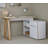 Hermie 55.12'' W L-Shaped Writing Desk with Cabinet