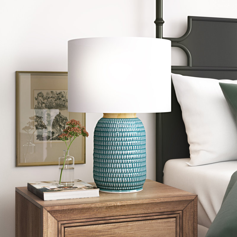 Alleyton Ceramic Table Lamp, Blue