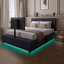 XR Living Maisie Fabric TV Bed with LED Lighting-108896905-108896908