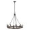 8 - Light Dimmable Wagon Wheel Chandelier