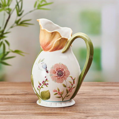 Fitz And Floyd Meadow Pitcher, 2.25 Quarts