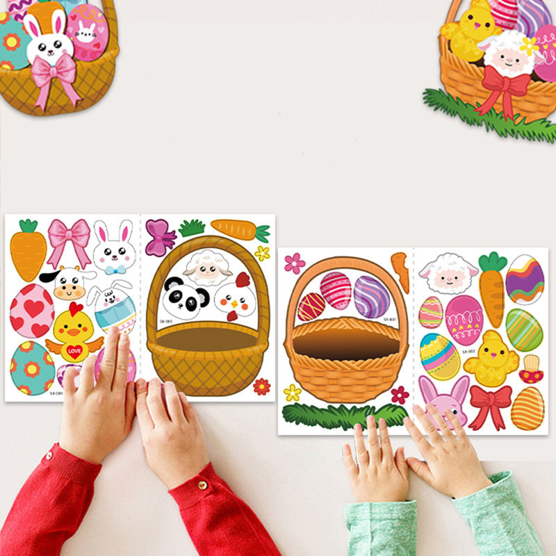 Adorables autocollants et feuilles de bricolage pour les décorations de Pâques