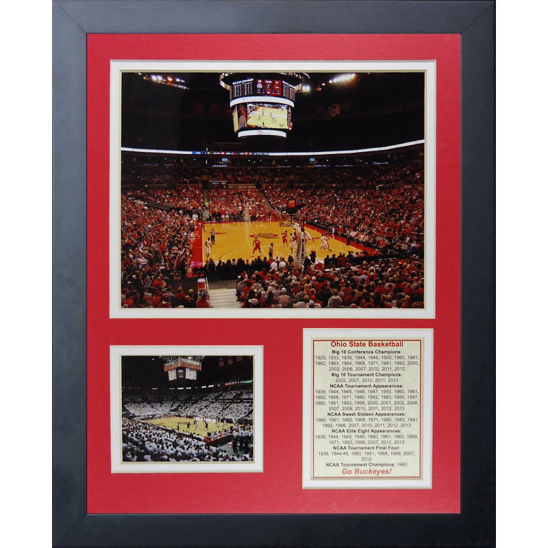 Souvenirs encadrée ohio state buckeyes-à basket