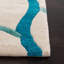 Tapis beige / bleu en laine touffeté à la main Nonia-643683073