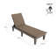 Siège inclinable à lattes inclinable de 75 po Highfill-429465603-429465602