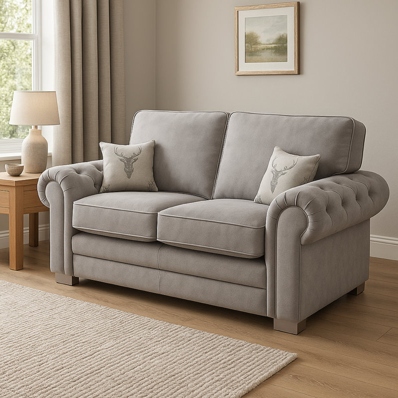 Verona 3 Seater High Back Sofa Perfect Comfort and Style for Your Living Room, Grey