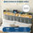 Bed Frame with 2 Storage Drawers, Upholstered Bed Frame with LED Light-738286112-738286140