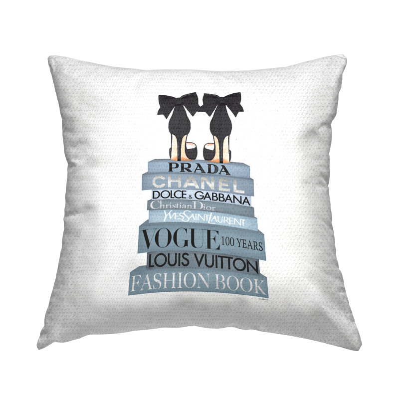 Coussin d'extérieur Stupell Industries Blue Fashion
