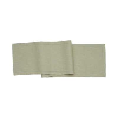 Hemstitch Solid Table Runner